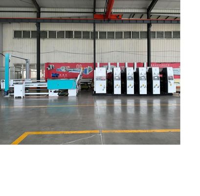 180000 KG Corrugador automático de alta velocidade Flexo Quatro impressora de cores Diecutter Shacker