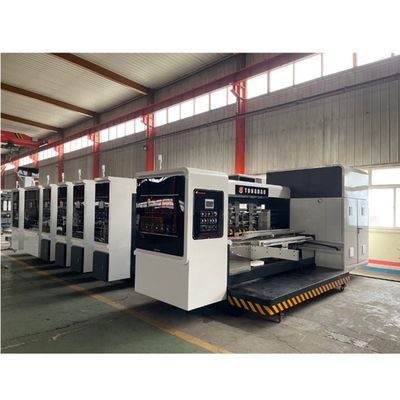 Impressão de alta definição de papelão corrugado de placa flexível, corte a dies com máquina de empilhadeira