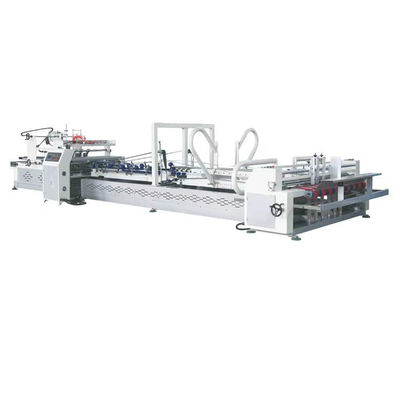 Máquina de colagem automática de dobragem de cartão ondulado de 220 V para produção de caixas de pregos