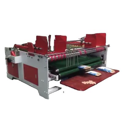 Máquina de colagem de embalagens de cartão semiautomática com modelo de pressão combinada a preços acessíveis