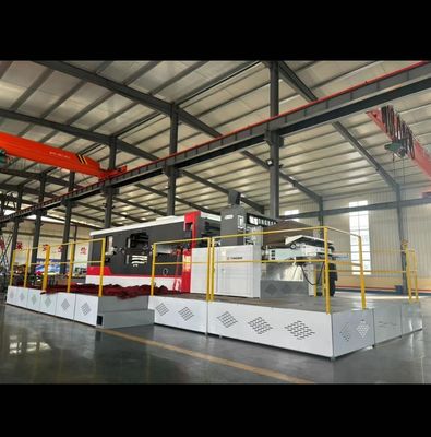 380V Potência TONGBAO MY1500 Automático Flat Bed Die Cutting Creasing Stripping Machine