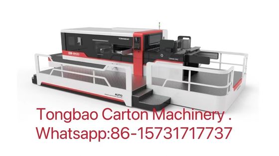 380V Potência TONGBAO MY1500 Automático Flat Bed Die Cutting Creasing Stripping Machine