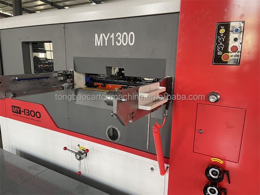 380V Semi Auto Flatbed Die Cutter Creaser para soluções de embalagem de caixas de cartão onduladas