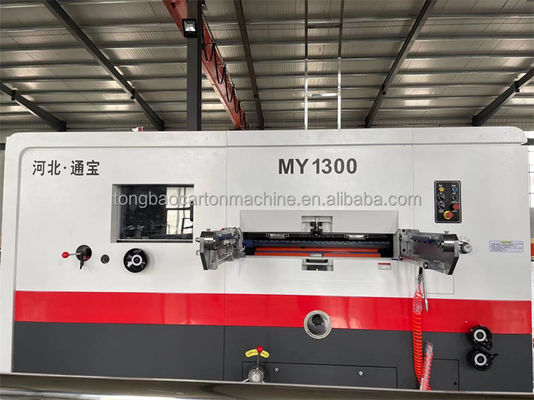 380V Semi Auto Flatbed Die Cutter Creaser para soluções de embalagem de caixas de cartão onduladas