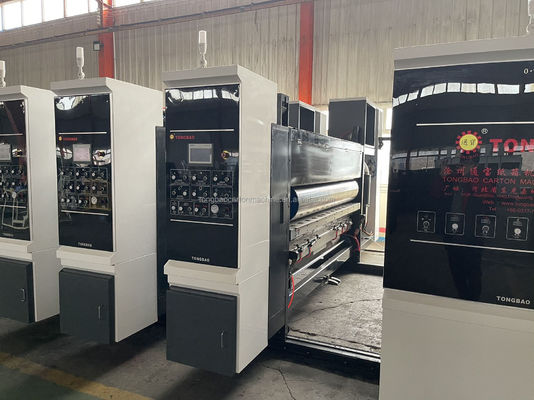 60mm Automática Caixa corrugada Caixa de cartão Flexo Printer Slotter Die Cutter Folder Gluer Linkage Line Machine