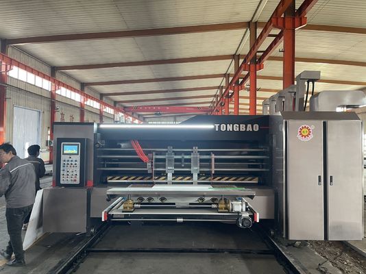 Advanced Corrugated Carton Box Flexo Two Colour Printer Slotter Rotary Die Cutter Machine