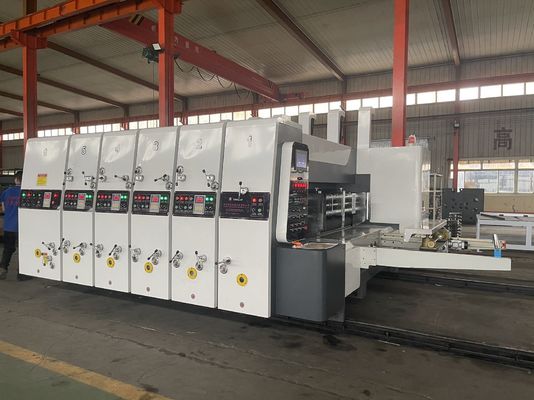 Advanced Corrugated Carton Box Flexo Two Colour Printer Slotter Rotary Die Cutter Machine