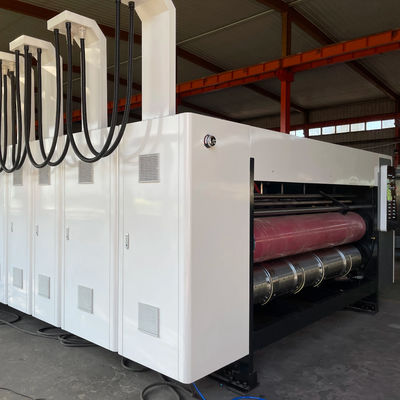 11000 PCS/H Caixa de cartão Flexo Impressão Slotting Rotary Die Cutting Vibration Stacker Machine