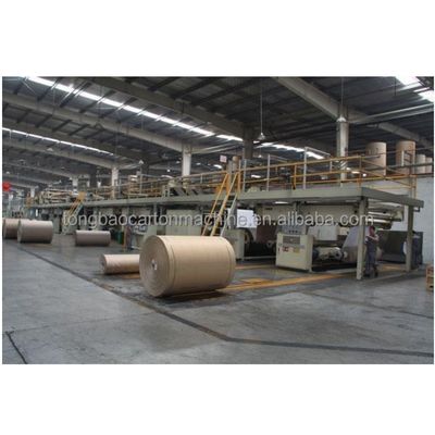 Máquina automática de linha de produção de cartão/papel ondulado de 2 3 5 camadas para fabricação