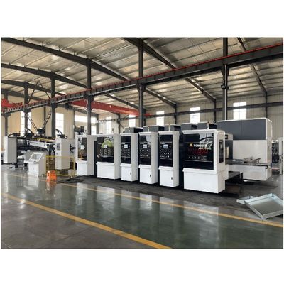 Máquina de Linha de Embalagem de Papel de Impressão de 1500 mm Gluer Cartão Corrugado