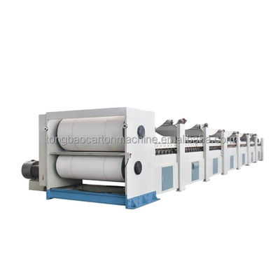 Máquina de cartão ondulado de flauta 3 5 7 Ply Automática Linha de produção de facetas únicas