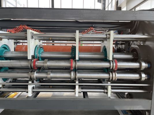 Automático Flexo Slotter Rotary Die Cutter com impressora de tinta de água e empilhador de descolagem