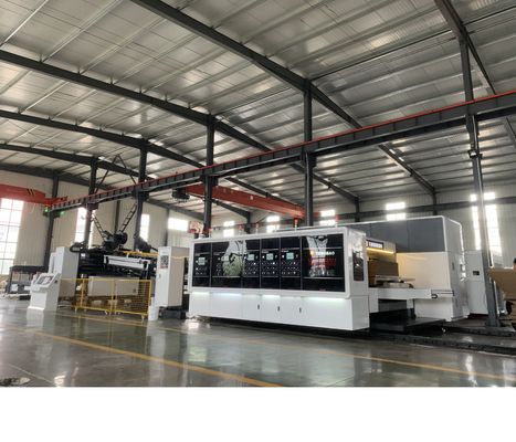 FFG Transferência de vácuo automática Impressão flexográfica Slotting Die Cutting Folding Glueing Strapping Machine
