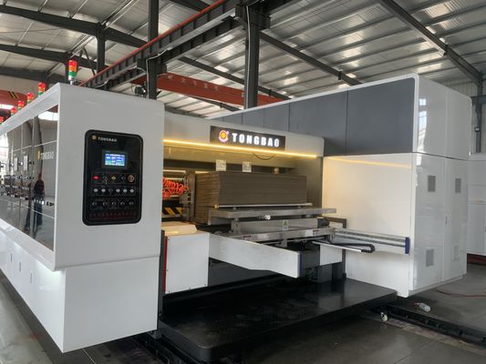 FFG Transferência de vácuo automática Impressão flexográfica Slotting Die Cutting Folding Glueing Strapping Machine