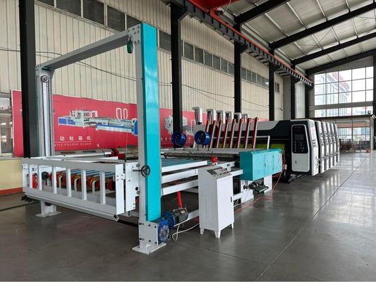 180000 KG Corrugador automático de alta velocidade Flexo Quatro impressora de cores Diecutter Shacker