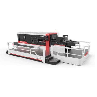 Máquina automática de corte a moagem de cartão e papel ondulado com estação de descolagem