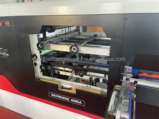 Máquina automática de corte a moagem de cartão e papel ondulado com estação de descolagem