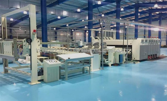 Impressão de alta definição de papelão corrugado de placa flexível, corte a dies com máquina de empilhadeira