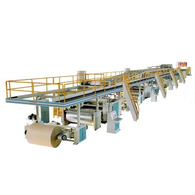 Linha de produção com a nossa máquina de fabricação de cartão corrugado de alta qualidade