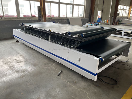 60 m/min Máquina de laminação semiautomática de placa de flauta de faceta única para laminação