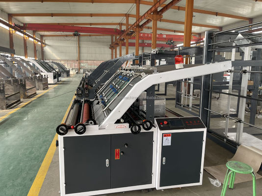 60 m/min Máquina de laminação semiautomática de placa de flauta de faceta única para laminação