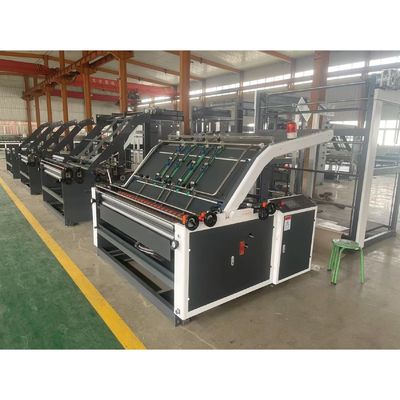 60 m/min Máquina de laminação semiautomática de placa de flauta de faceta única para laminação