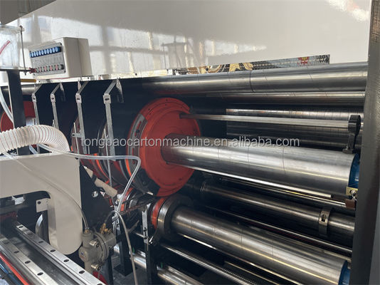 Impressora automática de 1200 mm, cortadora de matrizes com cola de pasta em linha
