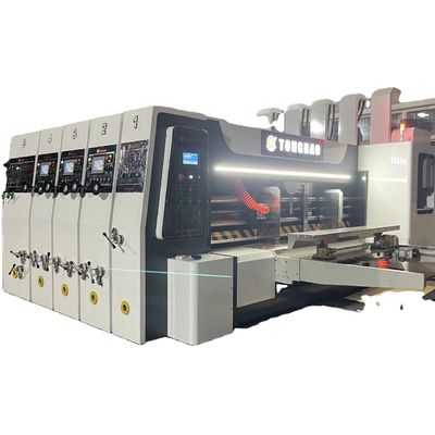 Máquina automática de corte a moagem para cartão ondulado de impressão a três cores