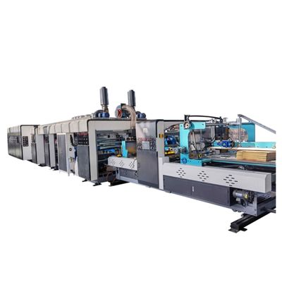400 mm Printer Slotter Rotary Die-Cutter Inline com Folder Gluer Machine