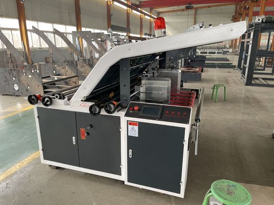 Máquina de laminação semiautomática para cartão ondulado