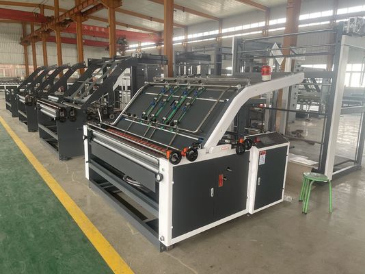 Máquina de laminação de cartão ondulado semiautomática para laminação de embalagens de 12,5 m