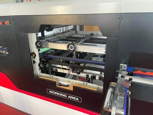Máquina automática de corte e descascagem por pressão para fornecimento de papel de honeycomb de caixa ondulada