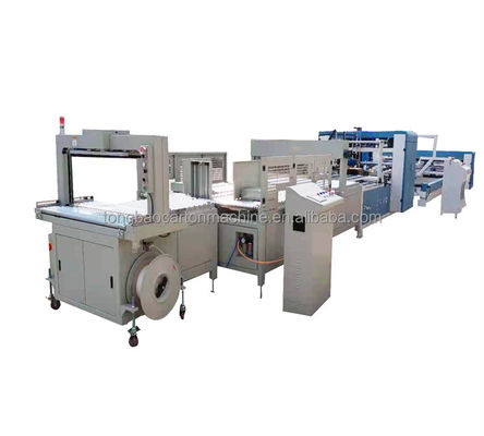 Máquina de Impressão Flexo Automática Folder Gluer Inline Corrugated Box de 1200 mm de Largura