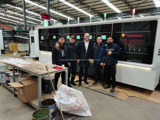 Máquina de fabricação de caixas de cartão de impressão totalmente automática