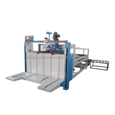 Máquina de colagem de pasta de cartão semiautomática corrugada para colagem precisa