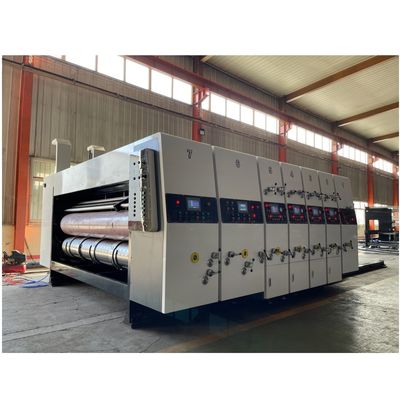 Máquina de fechamento de impressora flexopintada de cor única para produção de cartão corrugado de 40000 kg