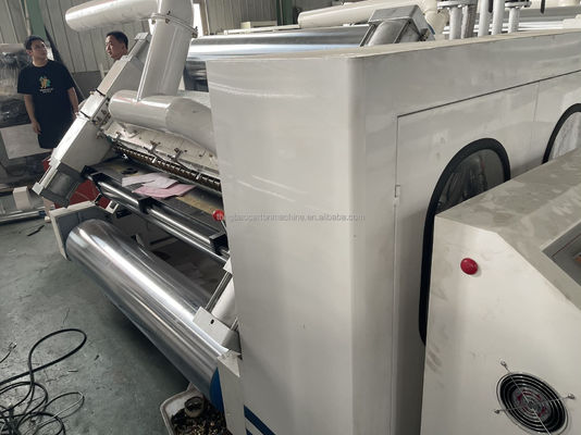 Máquina de fabricação de caixas corrugadas de papel sem dedos de faceta única para máquinas de embalagem