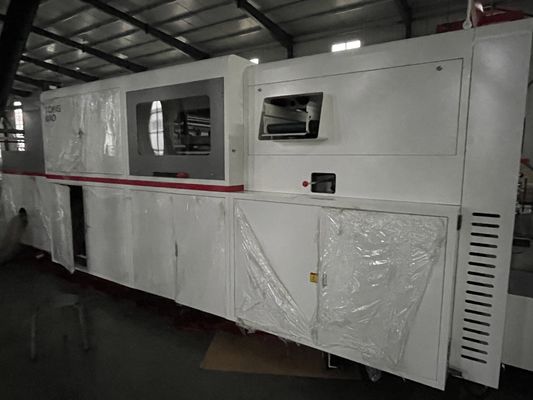 Máquina de corte automática de borda de chumbo de 380 V avançada com estação completa de eliminação de resíduos