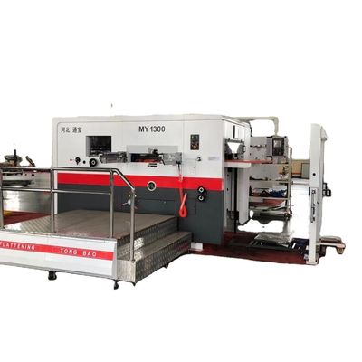 Máquina de corte a moagem de papel ondulado semiautomática de cama plana com suprimento completo de eliminação de resíduos