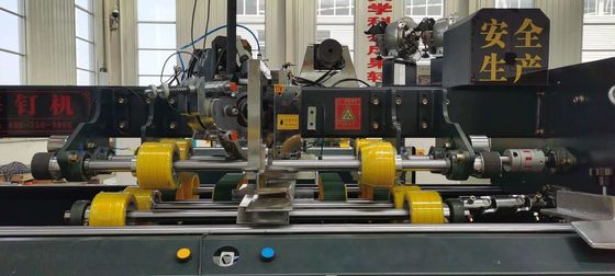 Máquina de costura semi-automática de dupla peça de alta velocidade para grafar caixas de papel onduladas