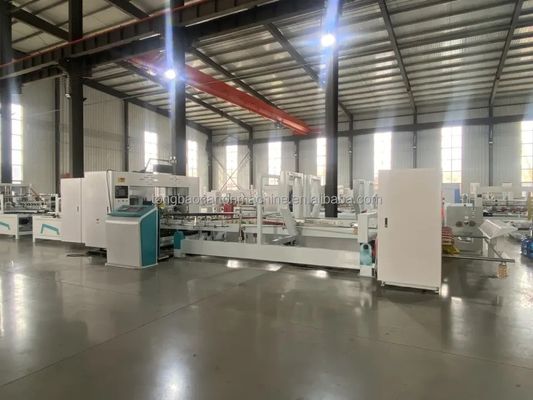 Máquina automática de colagem de caixas dobráveis para fabricação de caixas de cartão