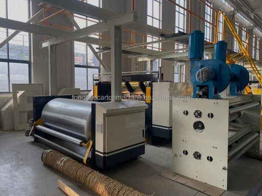 Máquina de linha de produção de cartão ondulado de 2 plies acionada elétrica para fabricação de caixas