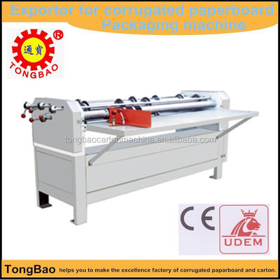 Máquina de corte de papel corrugado manual de rolos para cortar papel corrugado semiautomático