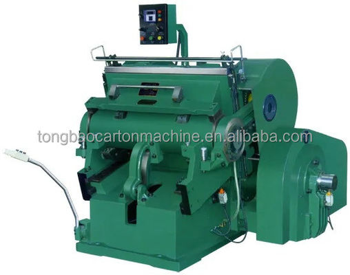Excelente caixa manual de tela plana máquina de corte a moagem de cartão com tensão de 380 V