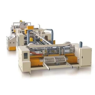 Completamente automático cartão ondulado caixa de pasta de colagem de colagem em linha para papel cartão