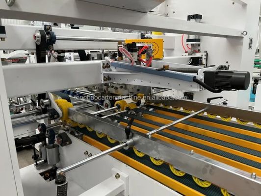 Completamente automático cartão ondulado caixa de pasta de colagem de colagem em linha para papel cartão