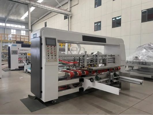 Completamente automático cartão ondulado caixa de pasta de colagem de colagem em linha para papel cartão