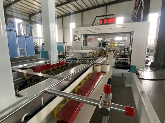 Completamente automático cartão ondulado caixa de pasta de colagem de colagem em linha para papel cartão