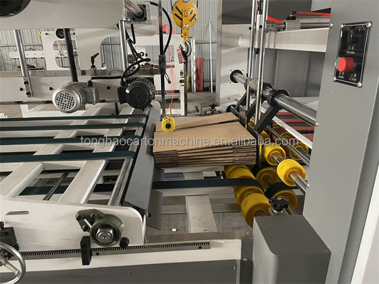 Caixa de cartão de dobragem colagem e costura folha automática completa colagem e costura máquina