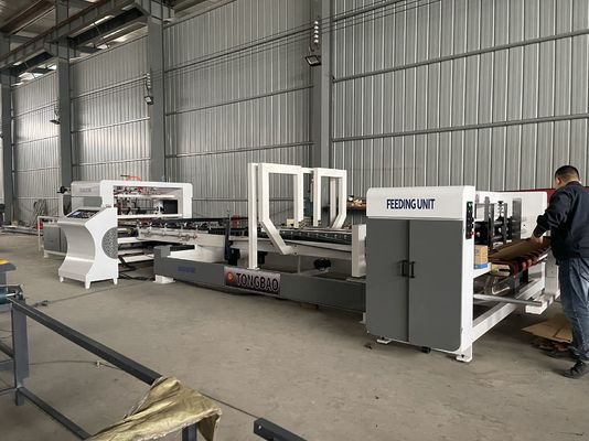 Função Caixa de papel de papelão máquina de colagem grau automático automático completo folda flexível